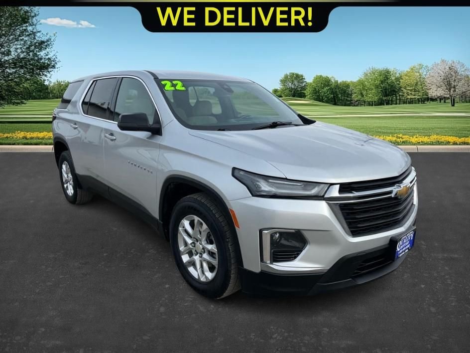 Used 2022 Chevrolet Traverse LS with VIN 1GNEVFKW1NJ114402 for sale in Salmon, ID