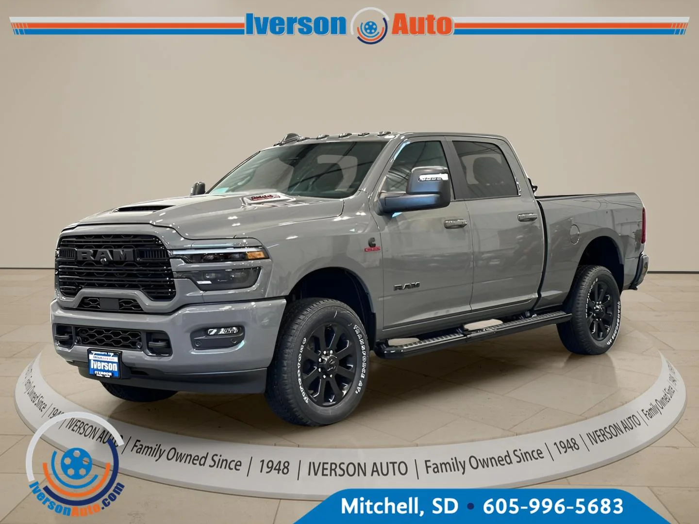 New 2026 Ceramic Gray Clear-Coat Exterior Paint RAM Laramie image 3