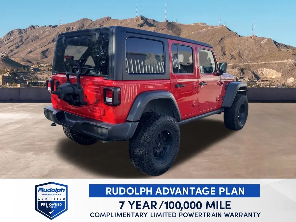 Used 2020 Red Clearcoat Jeep Unlimited Sport image 6