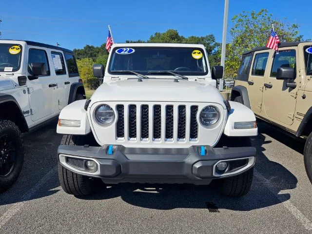 Used 2022 Black Jeep Unlimited Sahara 4xe image 2