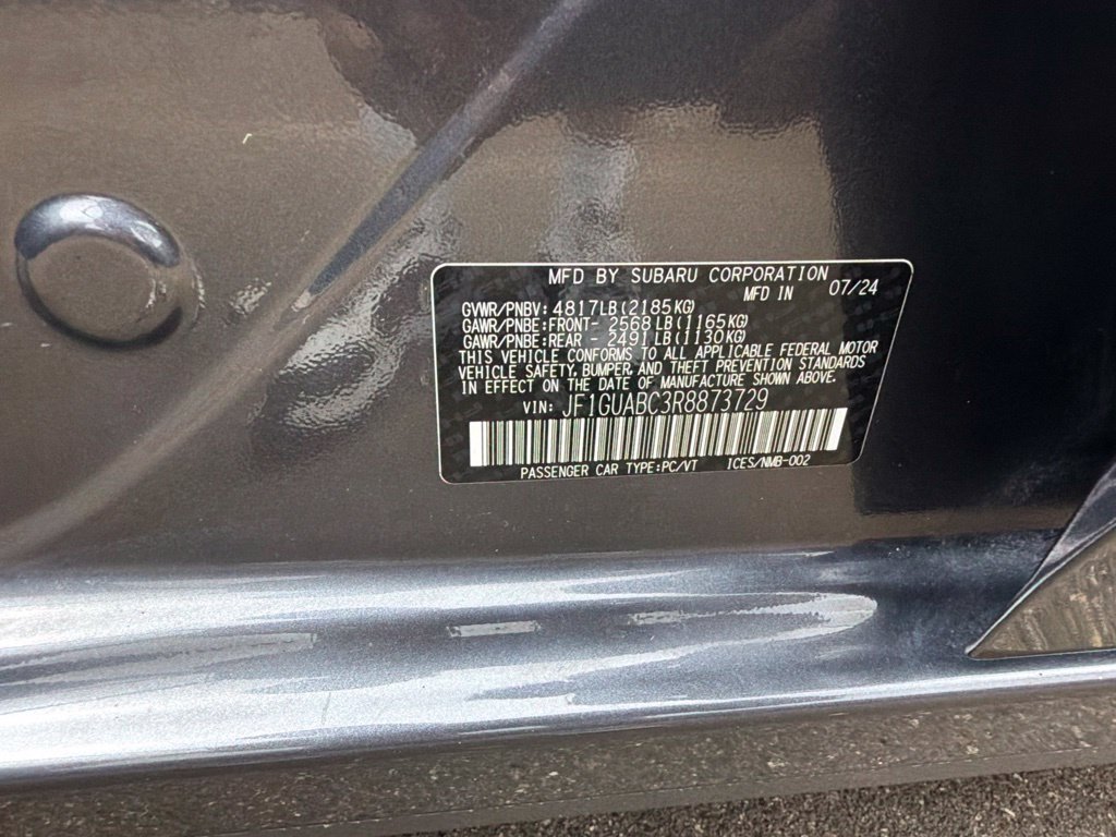 Used 2024 Gray Subaru Base image 9