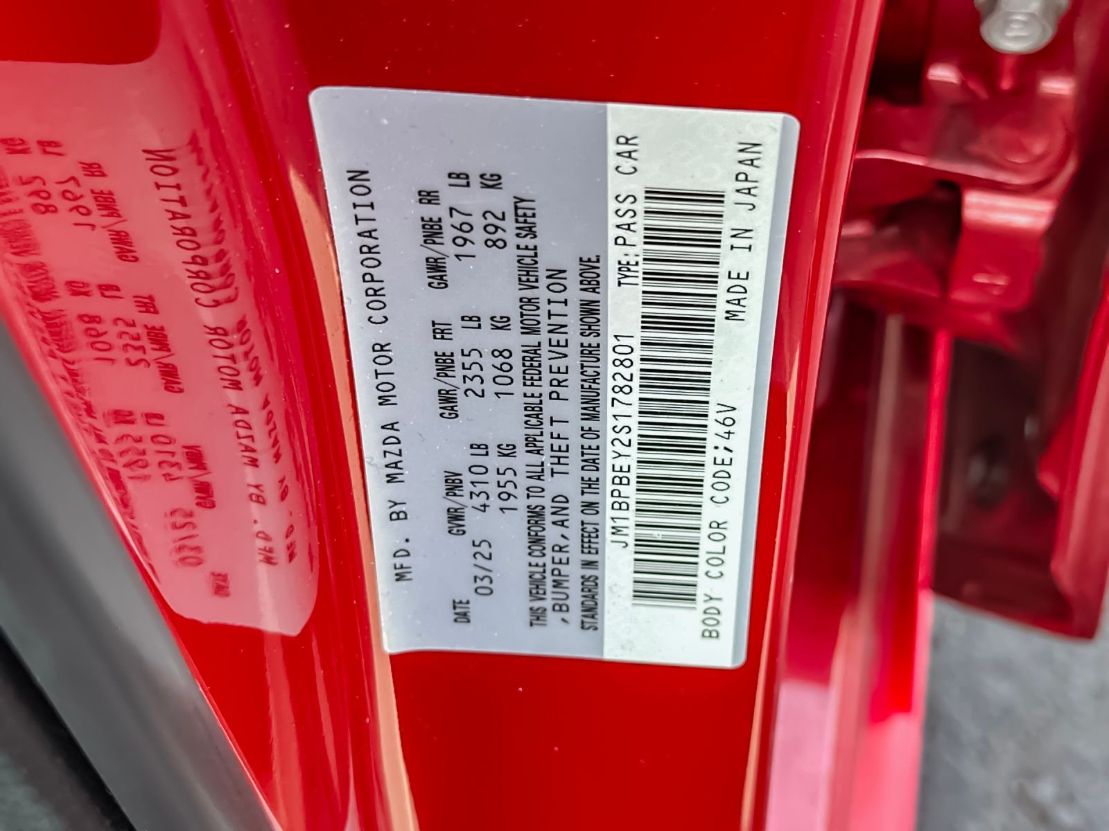 Used 2025 Red Mazda 2.5 Turbo Premium Plus Package image 27