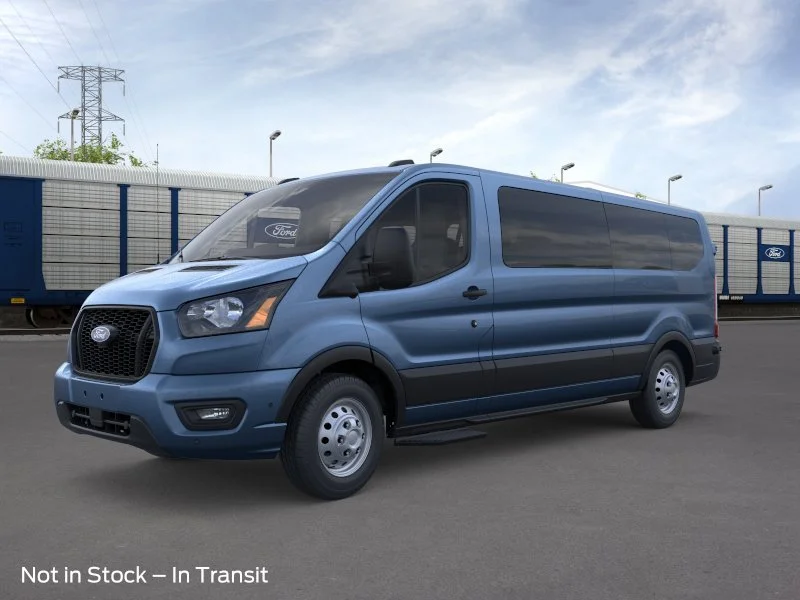 New 2026 Blue Metallic Ford Passenger Van XL image 1