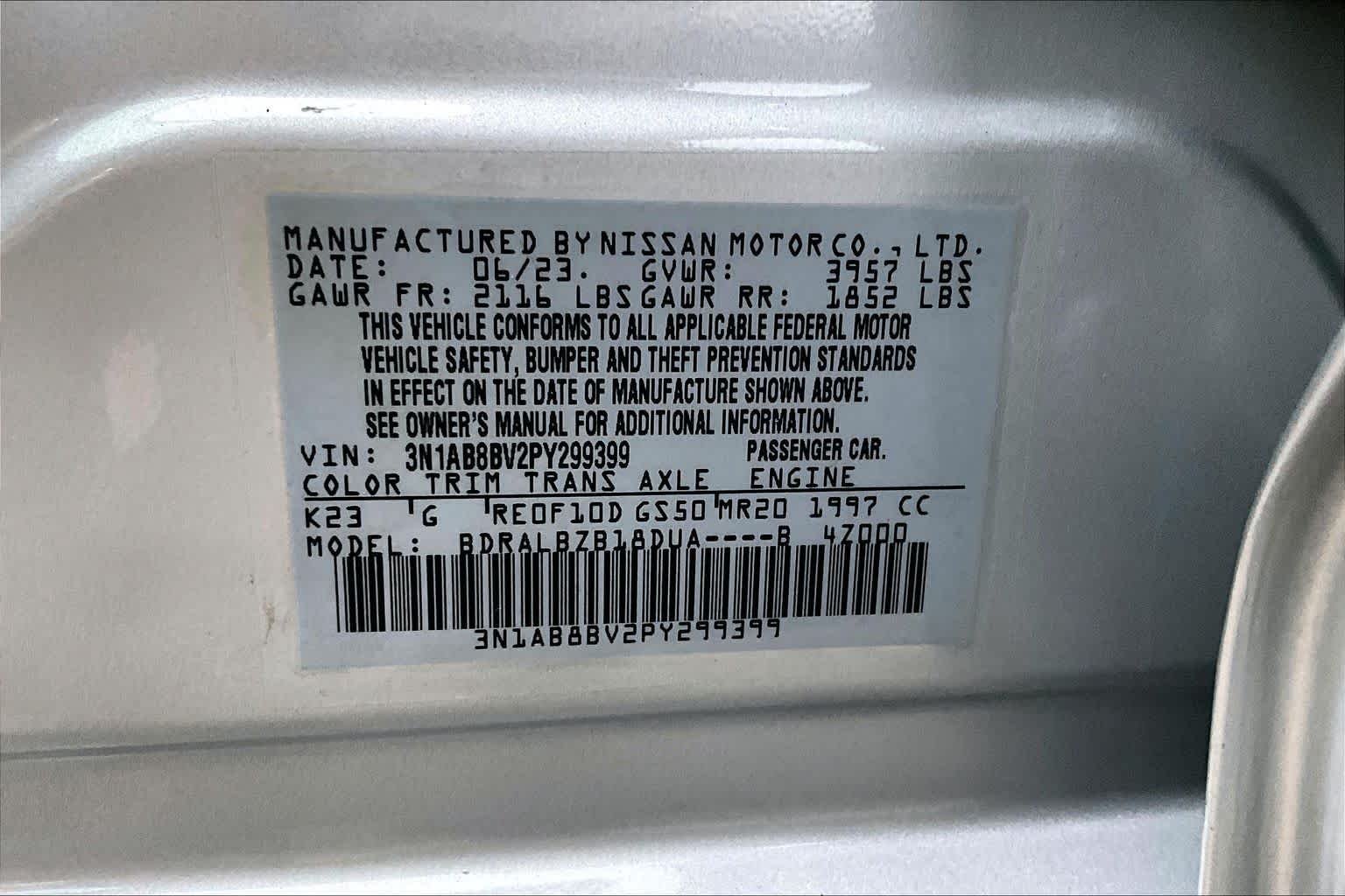 Used 2023 Brilliant Silver Metallic Nissan S image 35