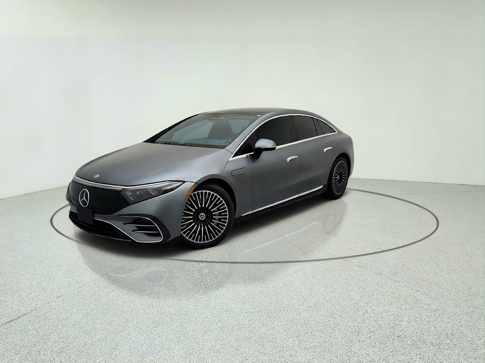 Certified Used 2022 MANUFAKTUR Selenite Grey Magno Mercedes-Benz EQS 450+ Exclusive Trim image 1