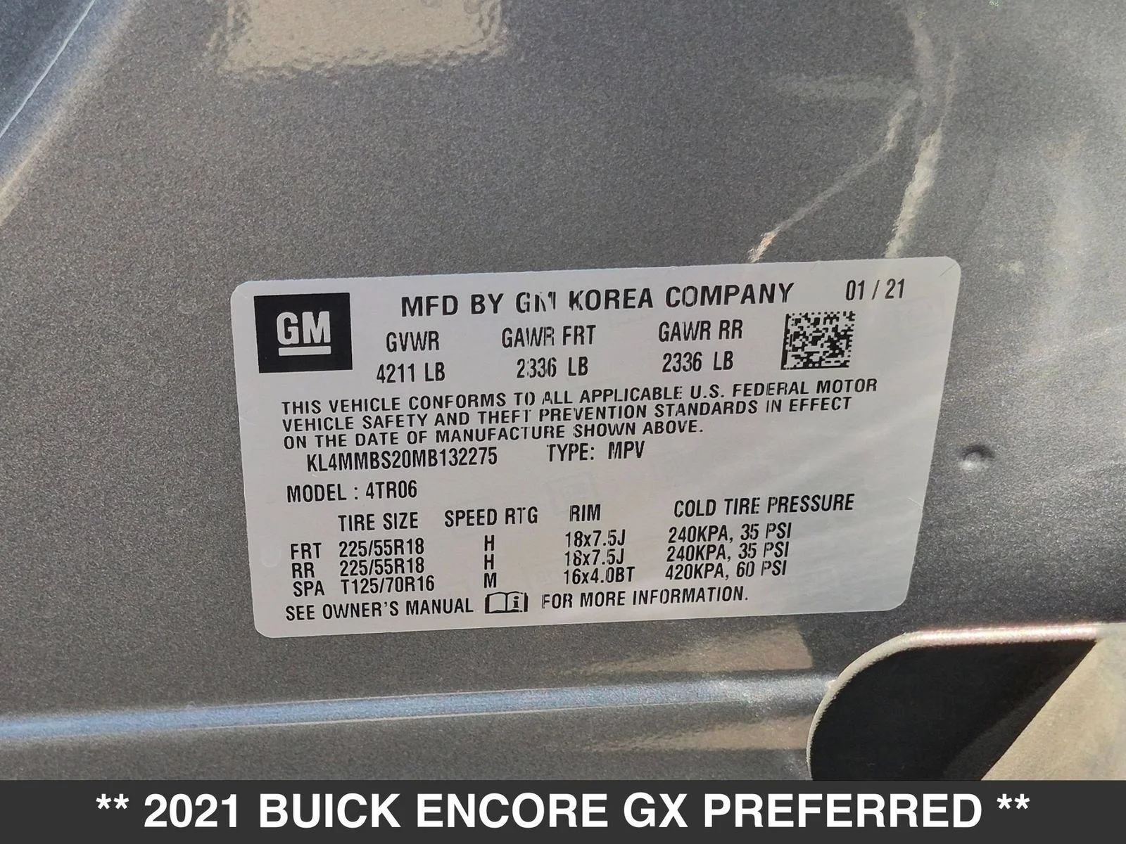 Used 2021 Gray Buick Preferred image 22