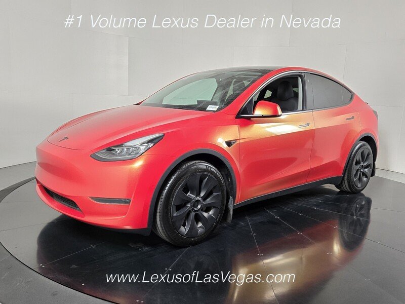 Used 2022 Tesla Model Y Long Range with VIN 7SAYGDEE8NA022427 for sale in Las Vegas, NV