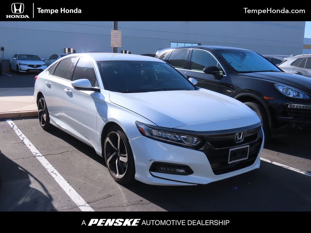 Used 2019 Platinum White Pearl Honda Sport image 1
