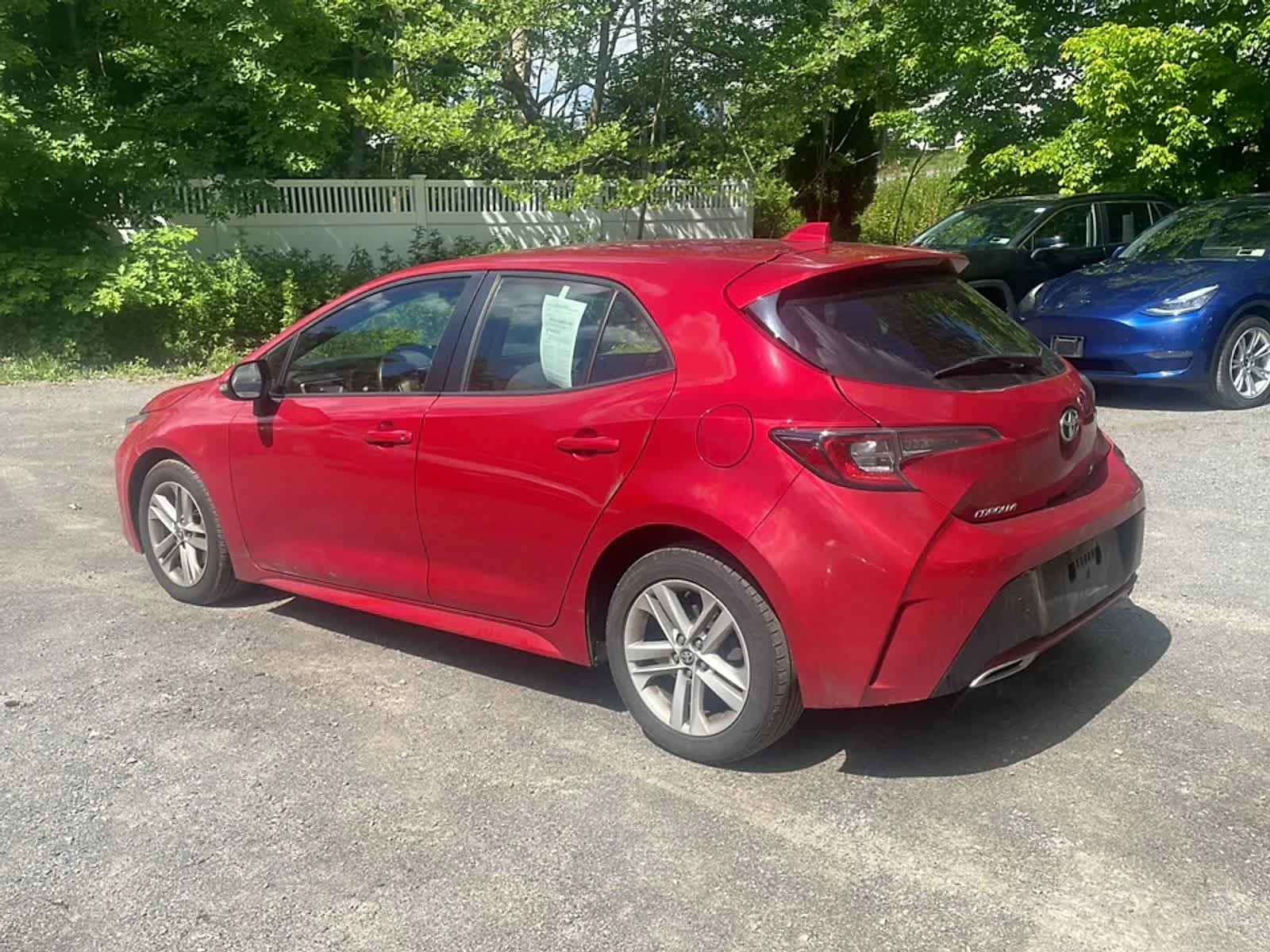 Certified Used 2021 Supersonic Red Toyota SE image 6