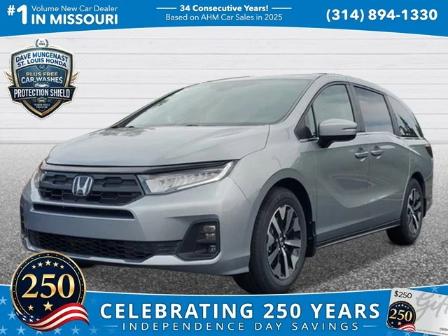 New 2026 Solar Silver Metallic Honda EX-L image 1