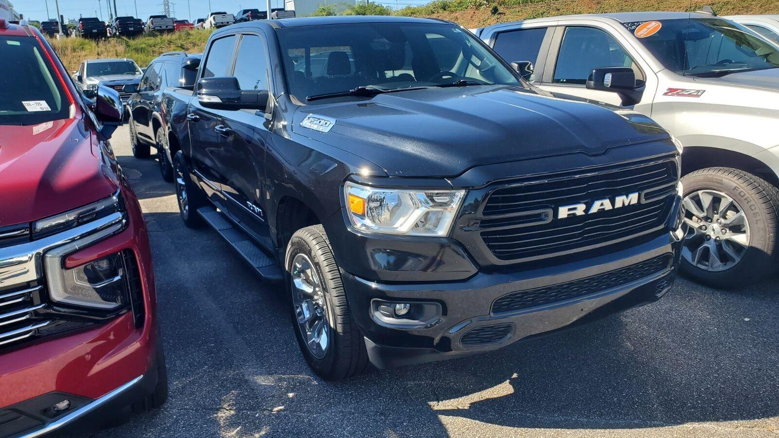 Used 2020 Diamond Black Crystal Pearlcoat Ram Big Horn image 2