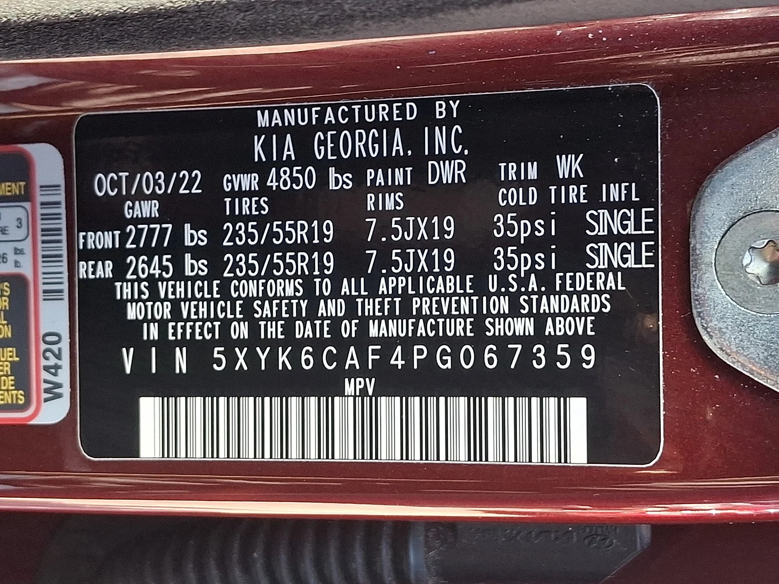 Certified Used 2023 Red Kia X-Line image 27