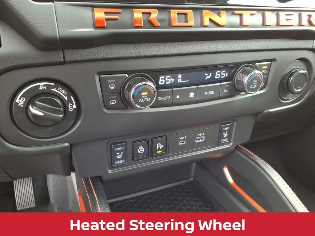 Used 2025 Afterburn Orange Nissan PRO-4X premium W/LEATHER, SUNROOF & ONLY 5k MILES! image 11