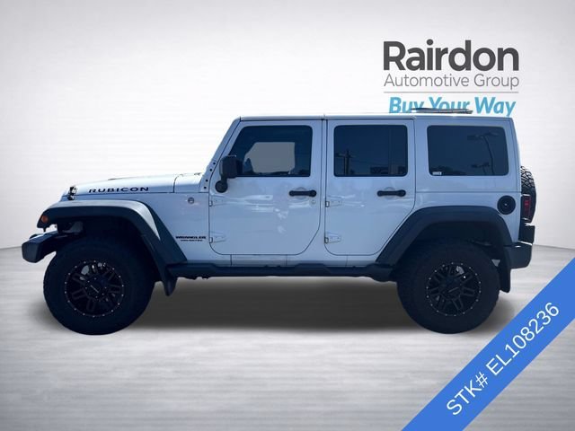 Used 2014 Bright White Clearcoat Jeep Rubicon image 4