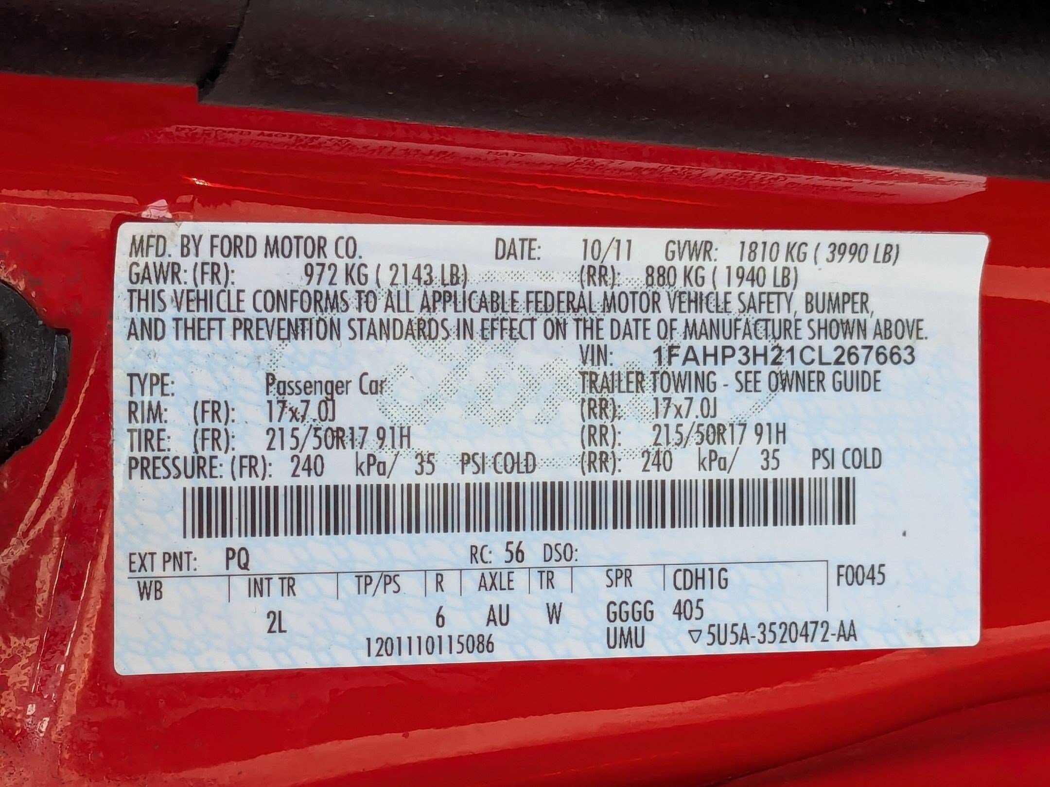 Used 2012 Race Red Ford SEL image 33