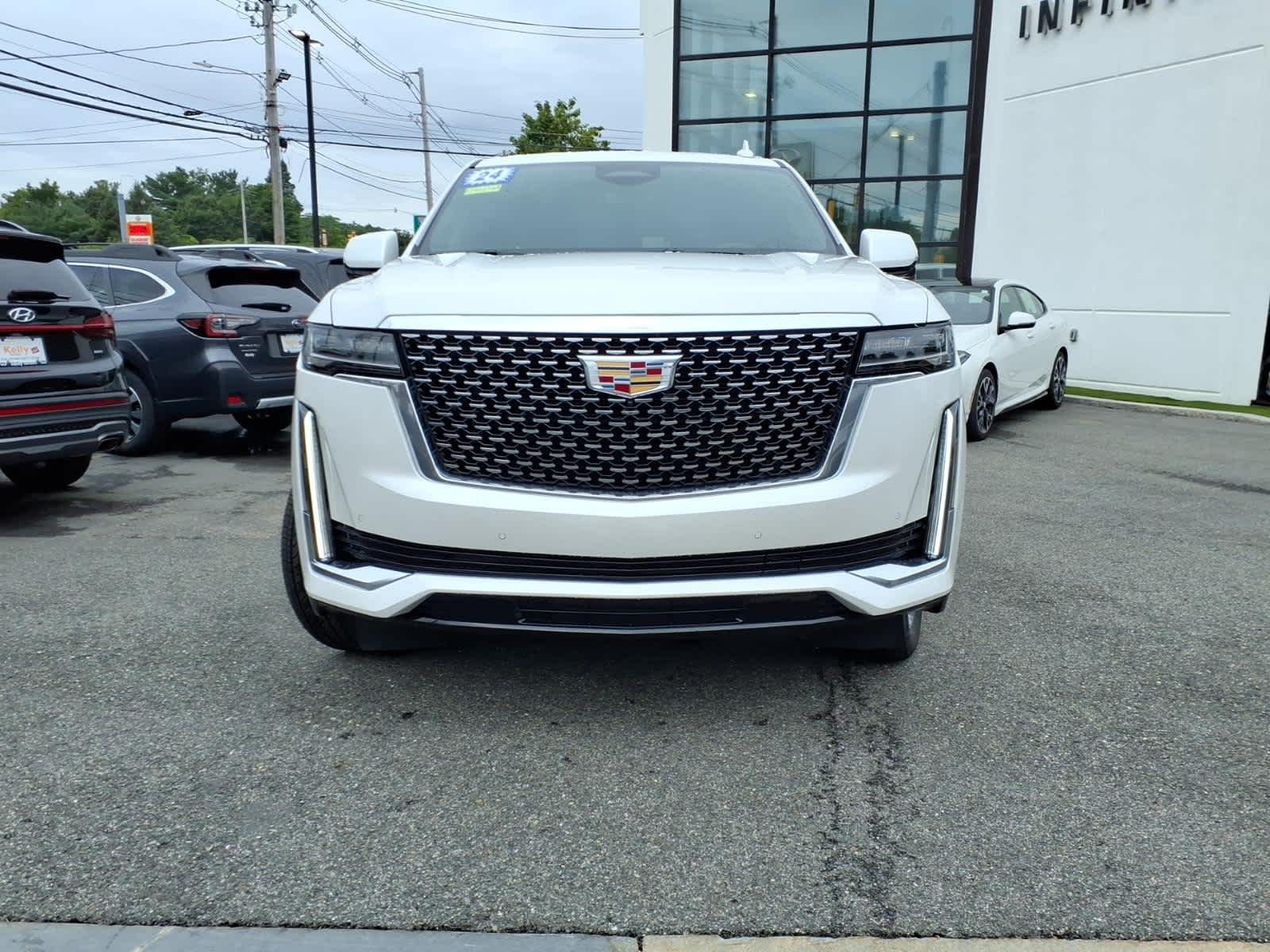 Used 2024 Crystal White Tricoat Cadillac 4WD Premium Luxury image 2