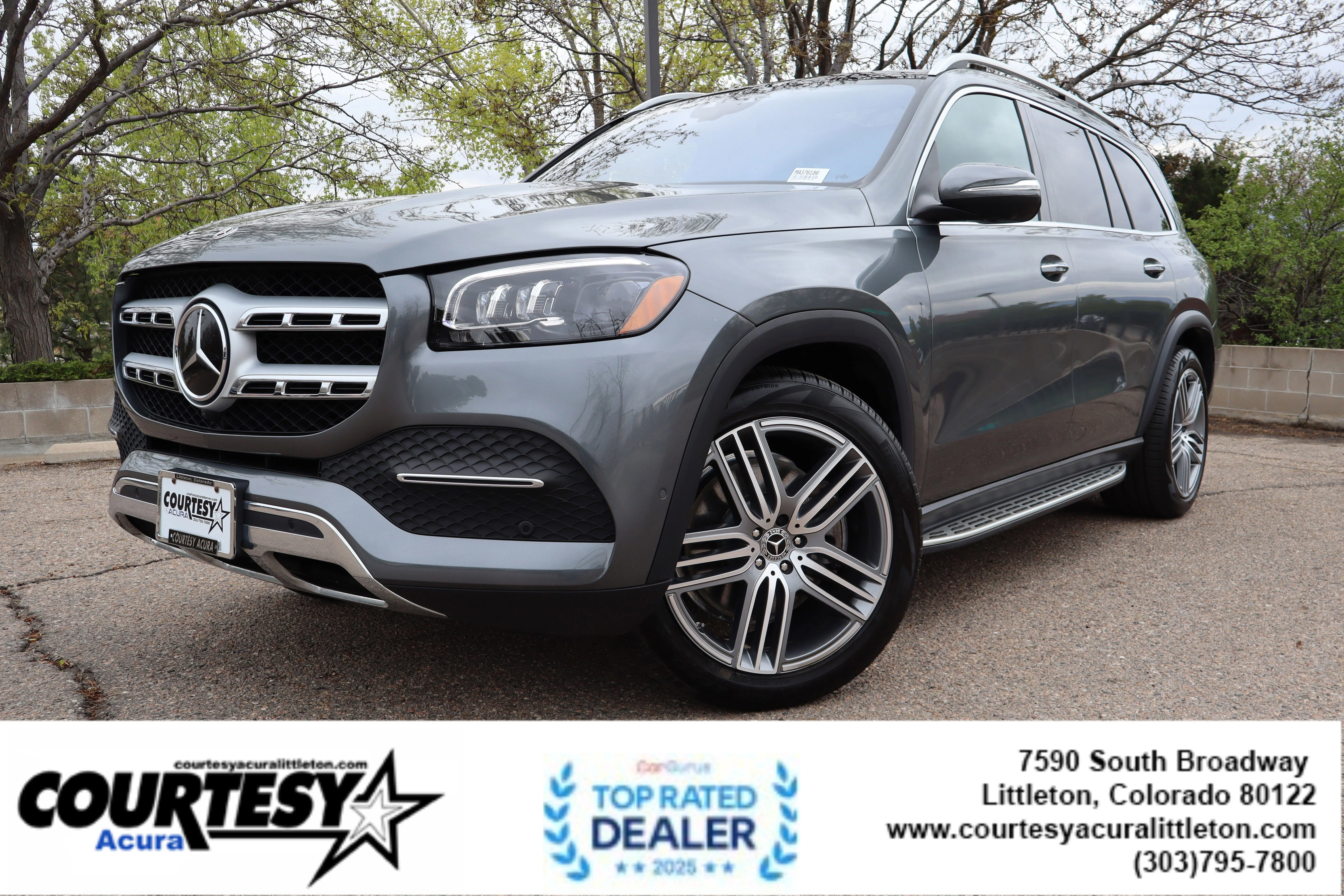 Used 2021 Gray Mercedes-Benz GLS 450 image 1