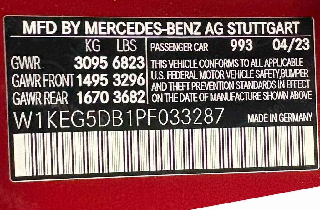 Used 2023 MANUFAKTUR Cardinal Red Metallic Mercedes-Benz Base image 41