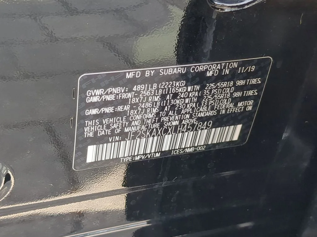 Used 2020 Black Subaru Touring image 37