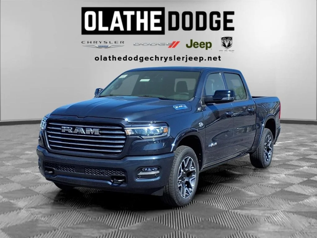 New 2026 Forged Blue Metallic Exterior Paint RAM Laramie image 1