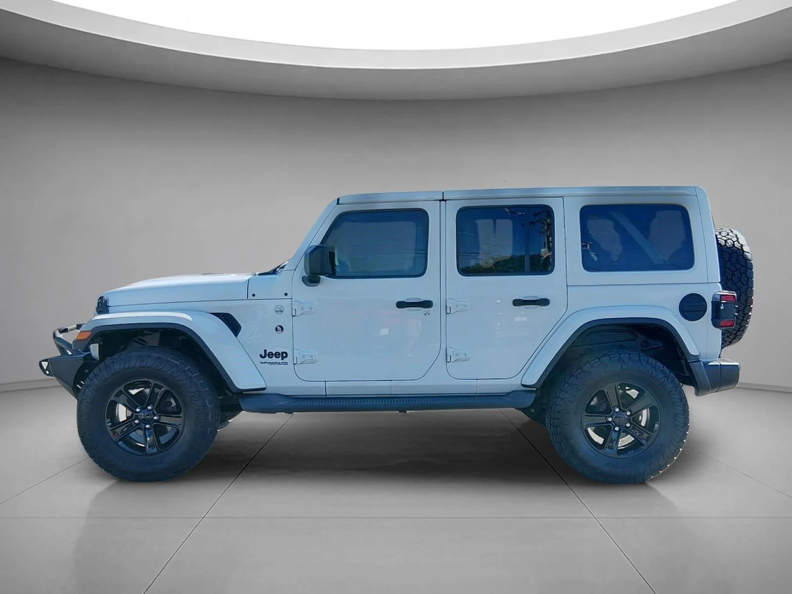 Used 2020 Bright White Clearcoat Jeep Sahara Altitude image 2