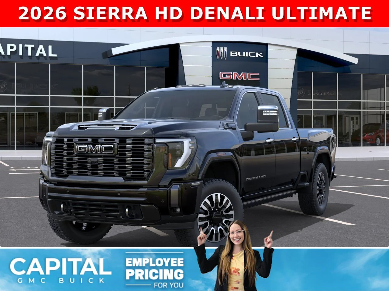New 2026 ONYX BLACK GMC Denali Ultimate image 1