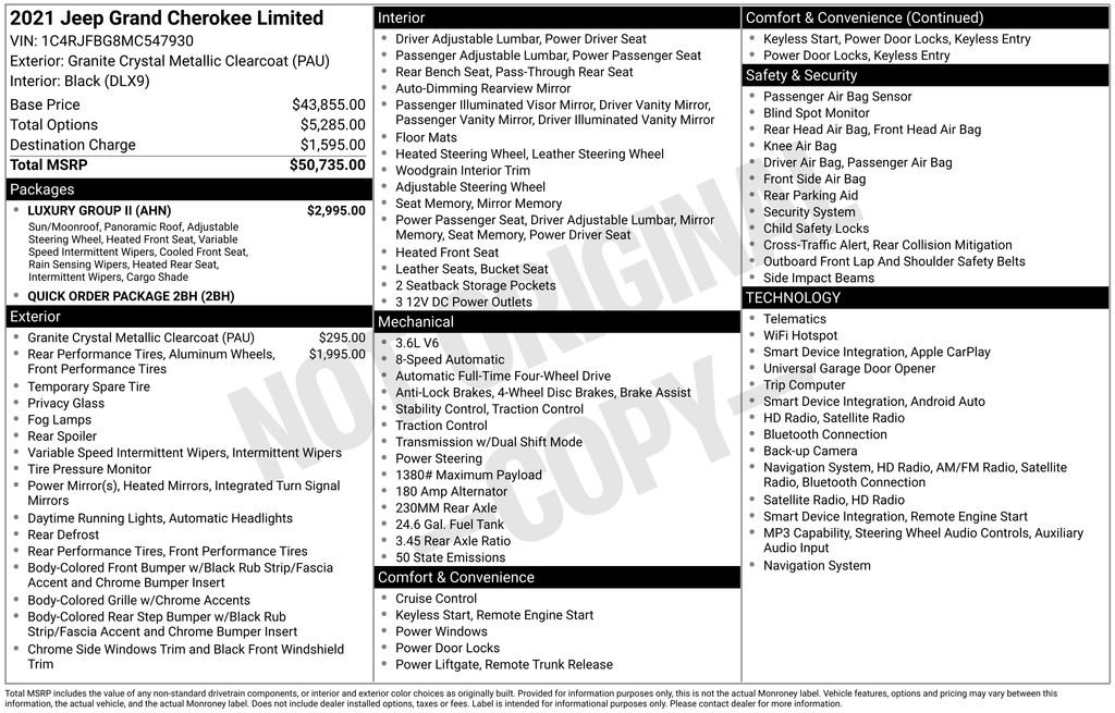 Used 2021 Gray Jeep Limited image 31
