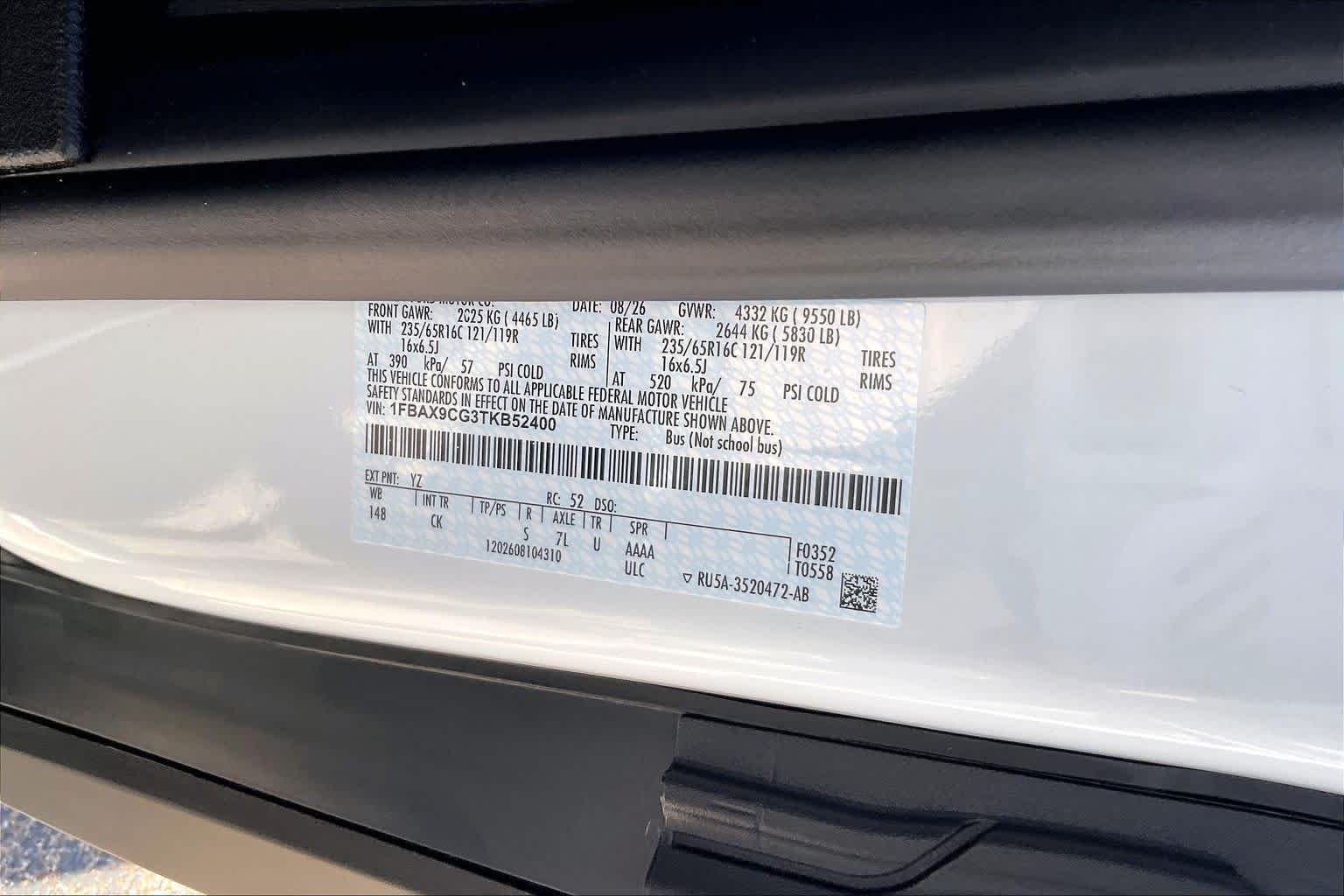 New 2026 Oxford White Ford Passenger Van XL image 20