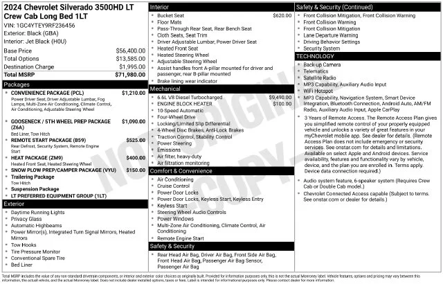 Used 2024 Black Chevrolet LT image 7
