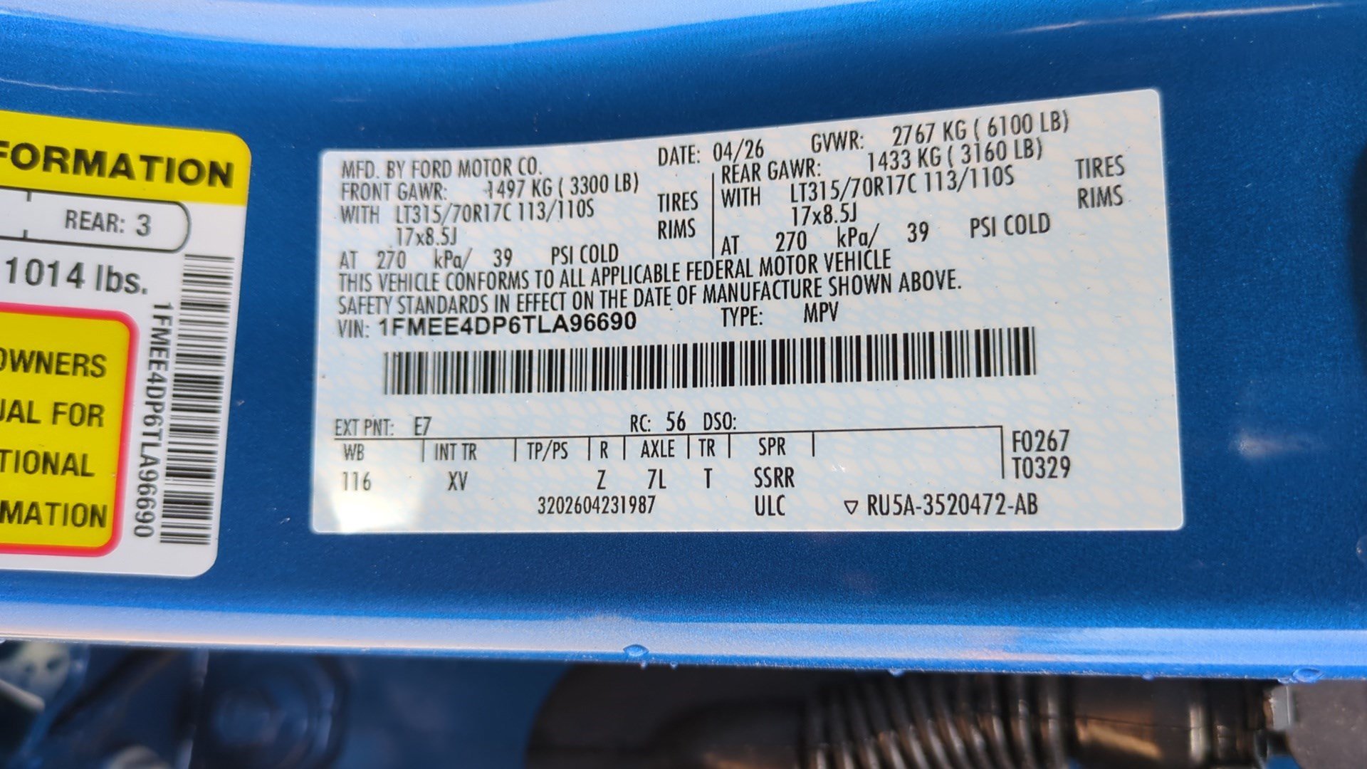 New 2026 Velocity Blue Metallic Ford Heritage Edition image 16
