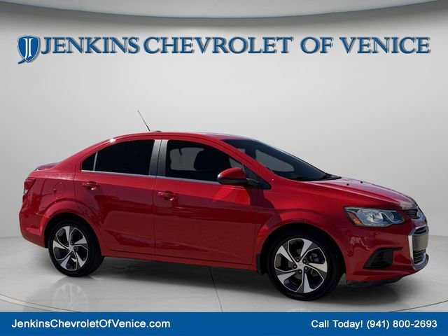 Used 2020 Chevrolet Sonic Premier with VIN 1G1JF5SBXL4120599 for sale in Venice, FL