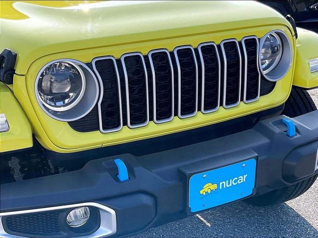 Used 2024 Yellow Jeep Sahara 4xe image 32
