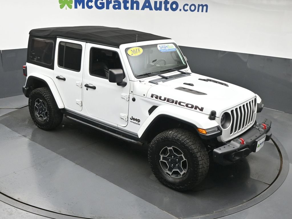 Used 2018 White Jeep Unlimited Rubicon image 3