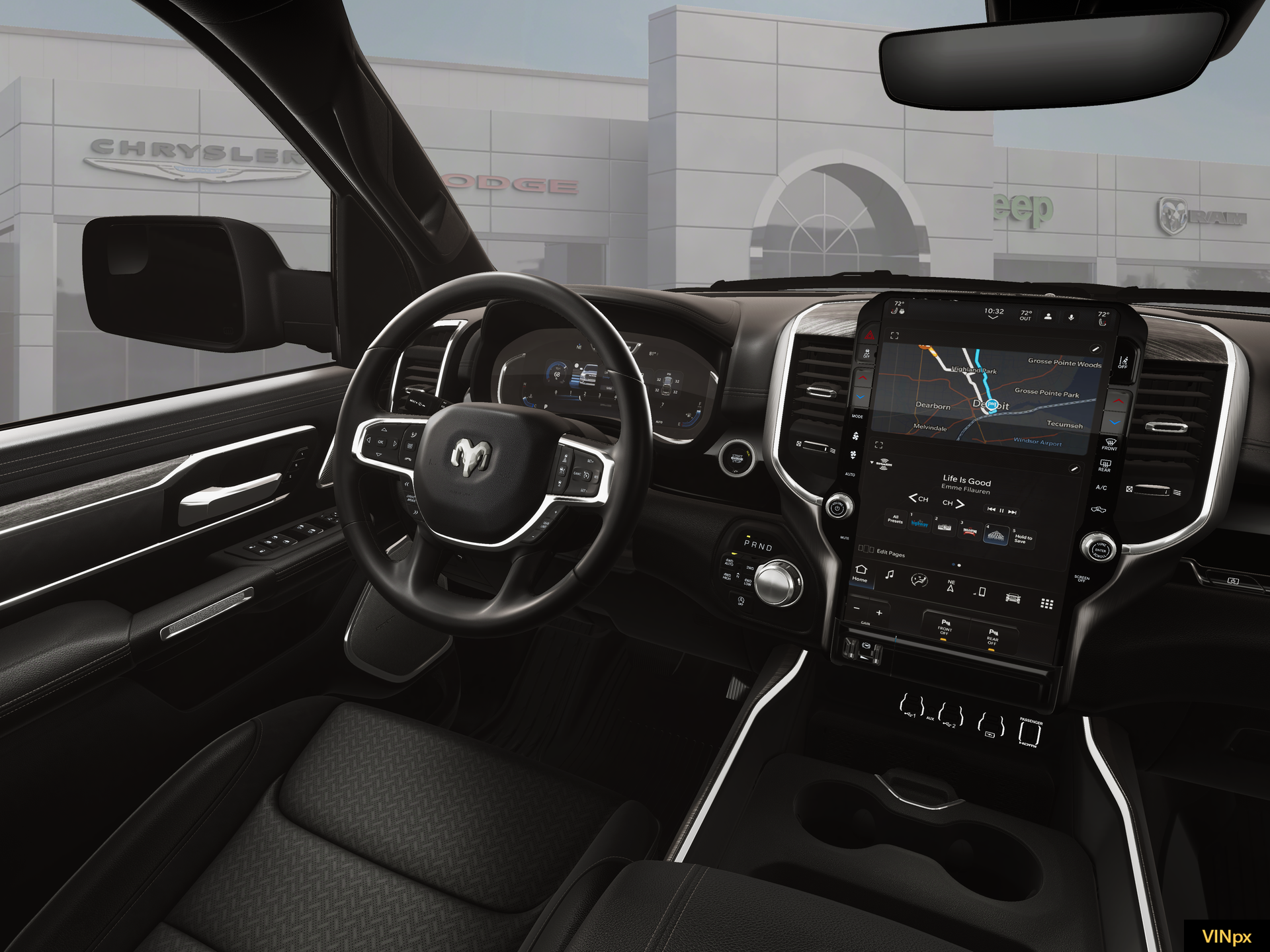 New 2026 Diamond Black Crystal Pearl-Coat Exterior Paint RAM Laramie image 32