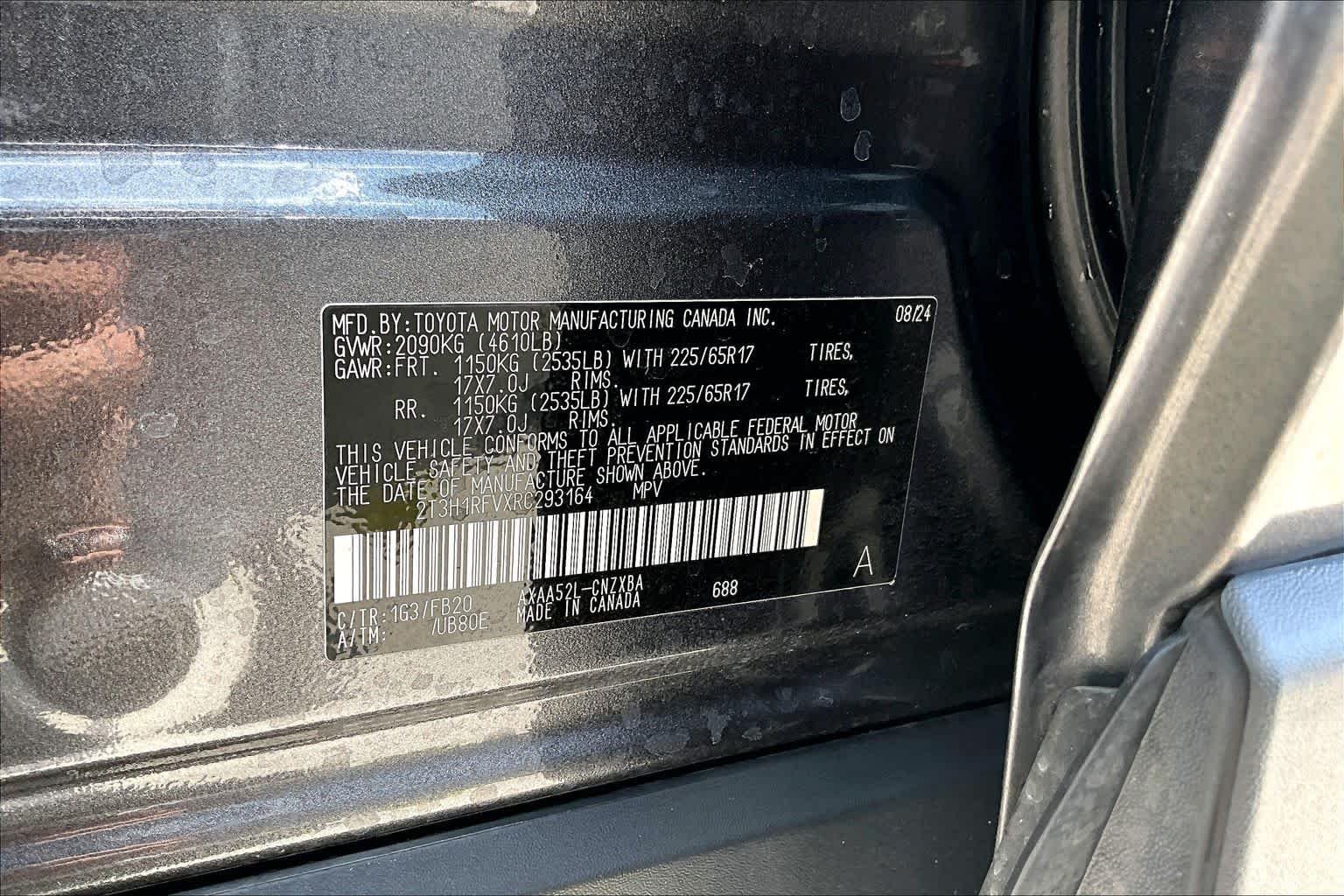 Used 2024 Magnetic Gray Metallic Toyota LE image 33