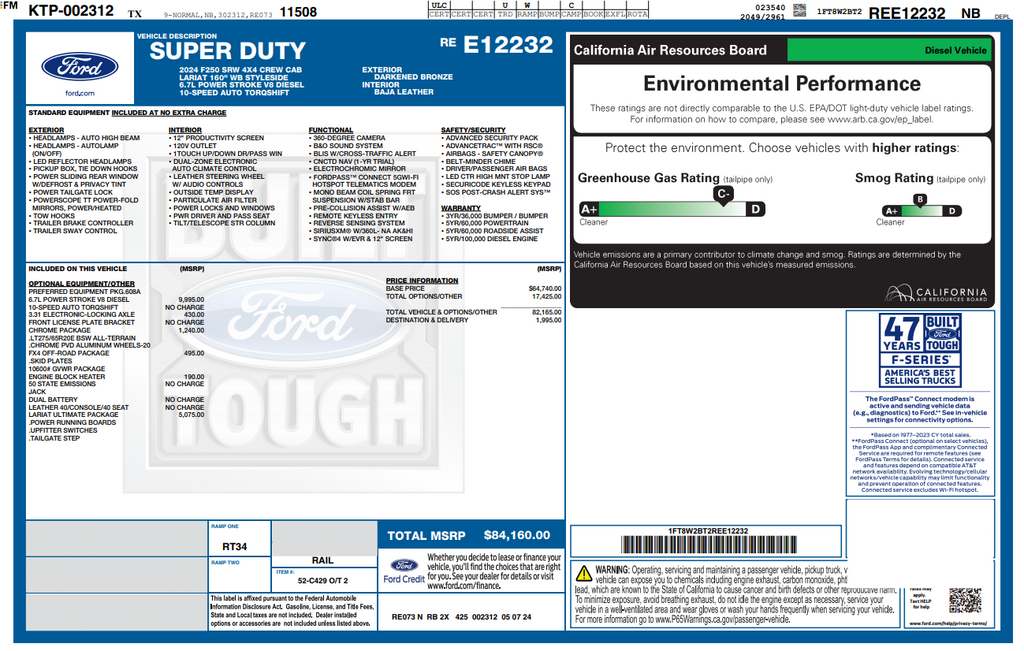 Used 2024 Bronze Metallic Ford Lariat image 5