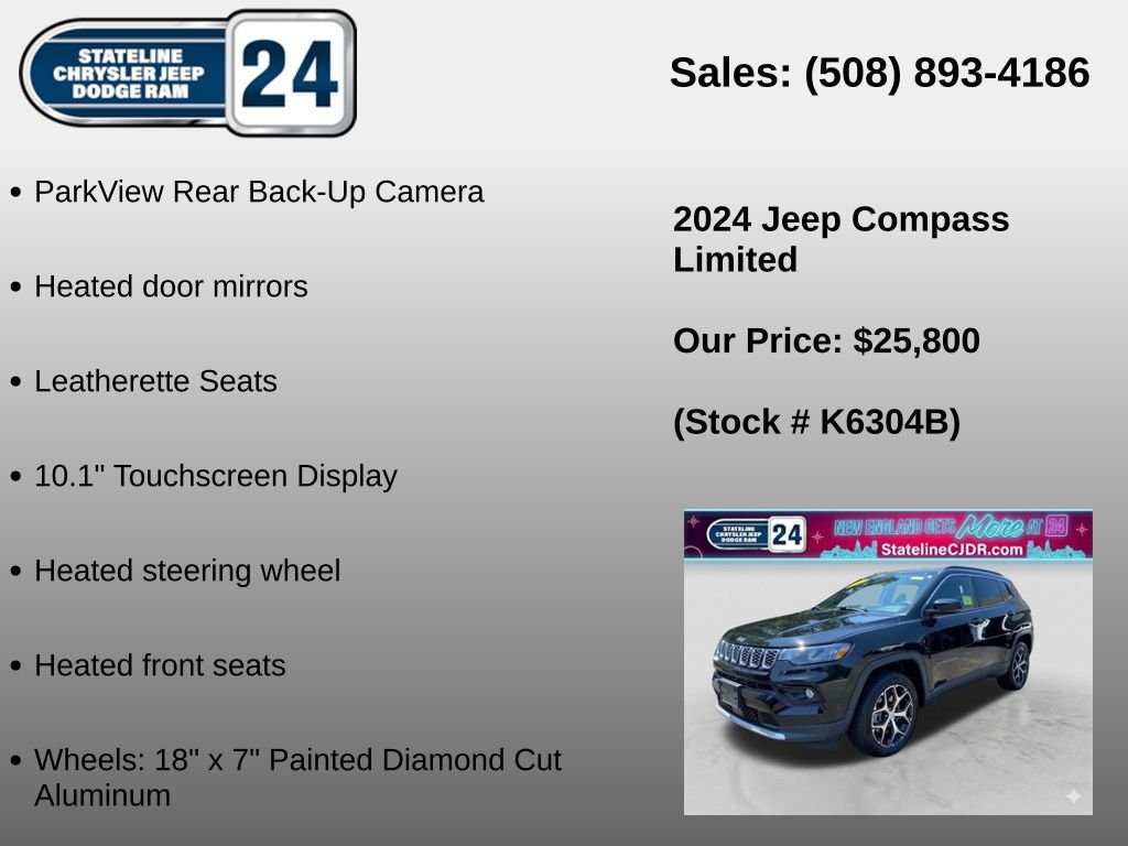 Used 2024 Black Jeep Limited image 6