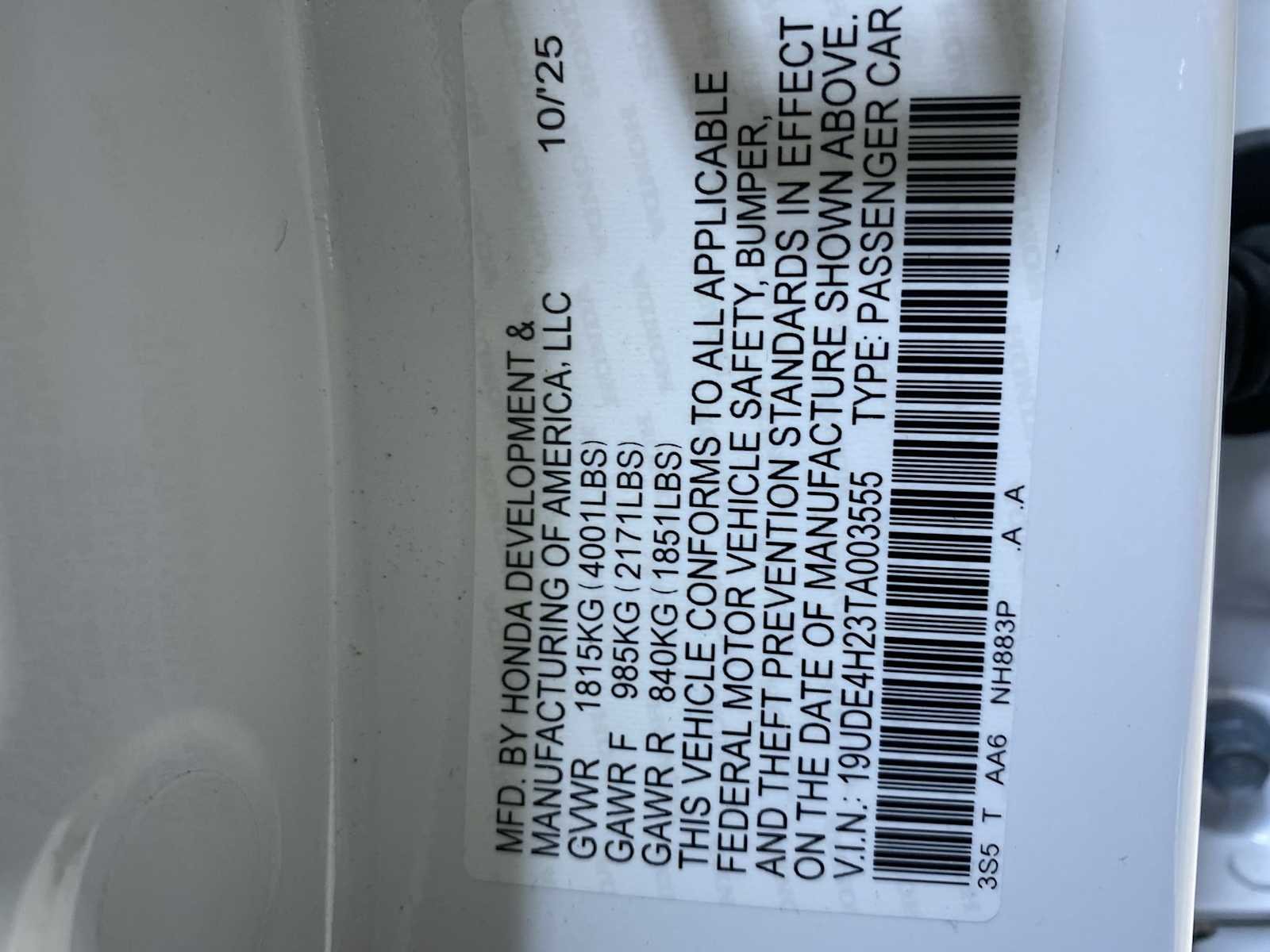 Certified Used 2026 Platinum White Pearl Acura  image 21