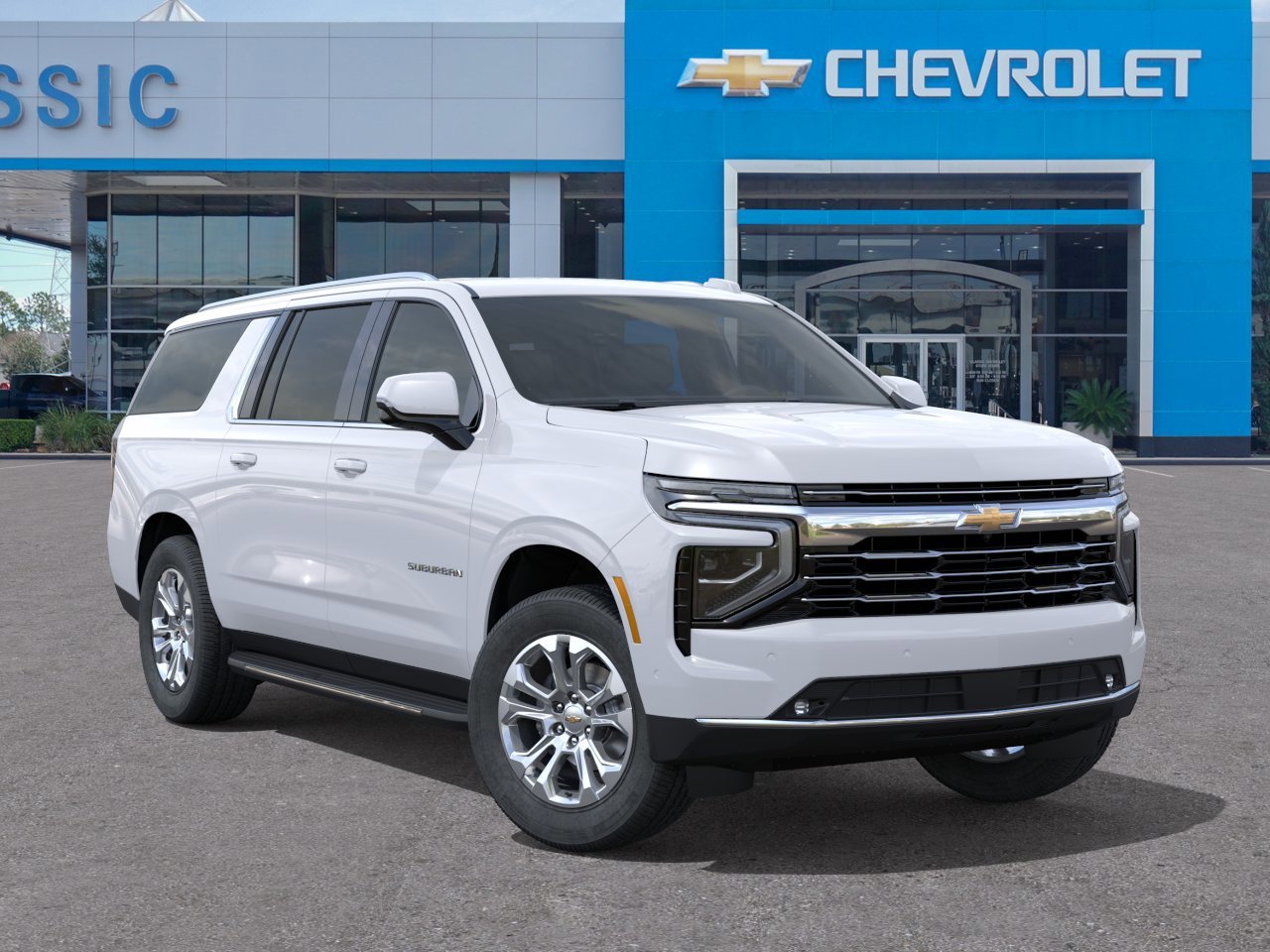 2026 Chevrolet Suburban LT White at Classic Elite Chevrolet Hwy 6