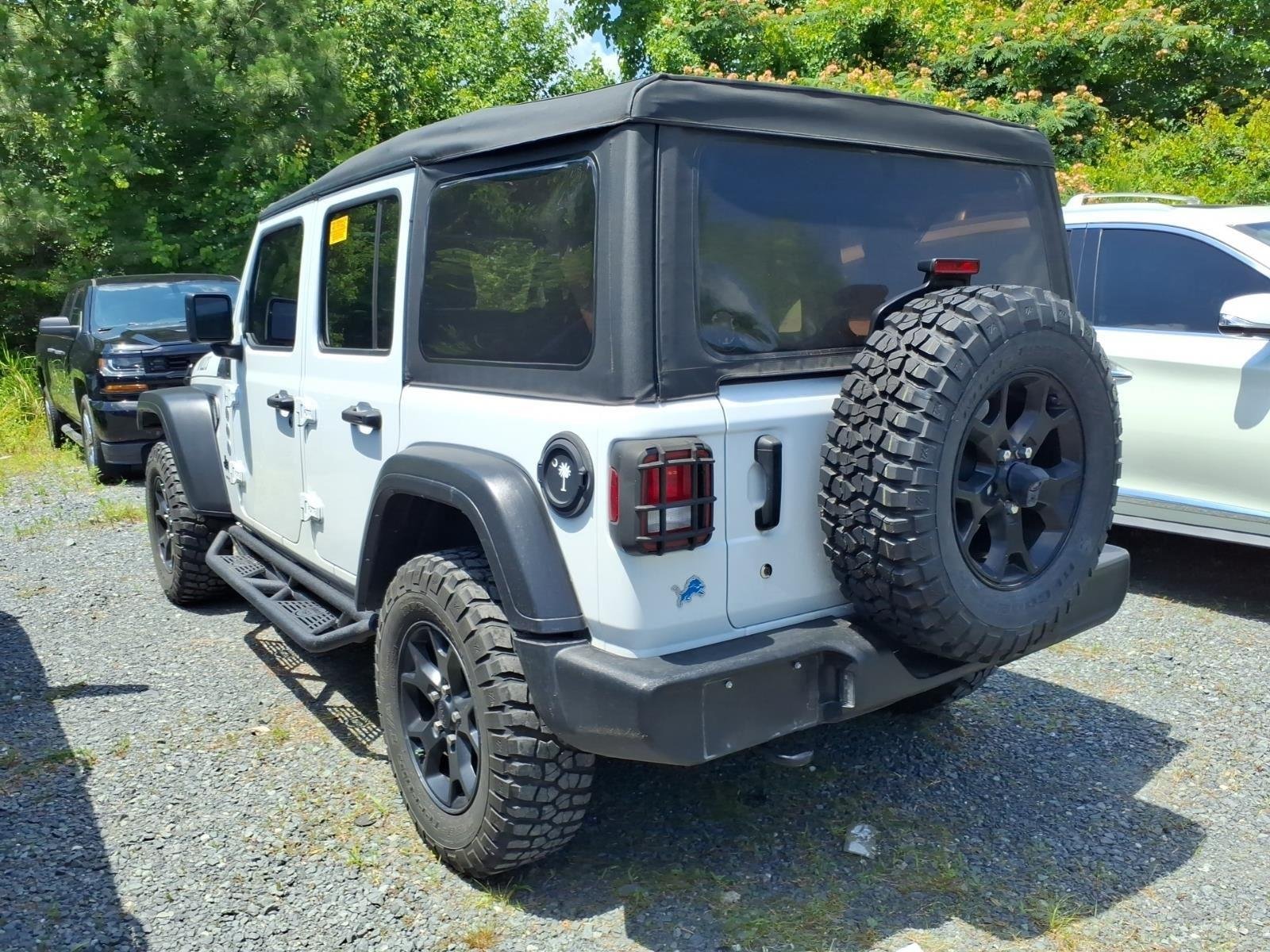 Used 2022 Bright White Clearcoat Jeep Unlimited Willys Sport image 12