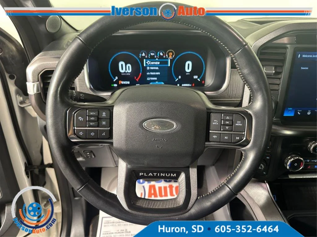 Used 2022 Star White Metallic Tri-Coat Ford Platinum image 18