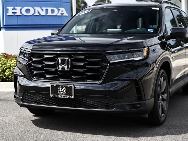 Certified Used 2025 Crystal Black Pearl Honda Sport image 2