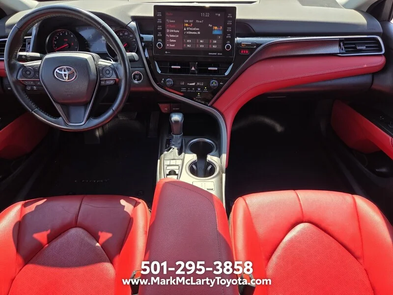 Used 2022 BLACK TOYOTA XSE AUTO image 12