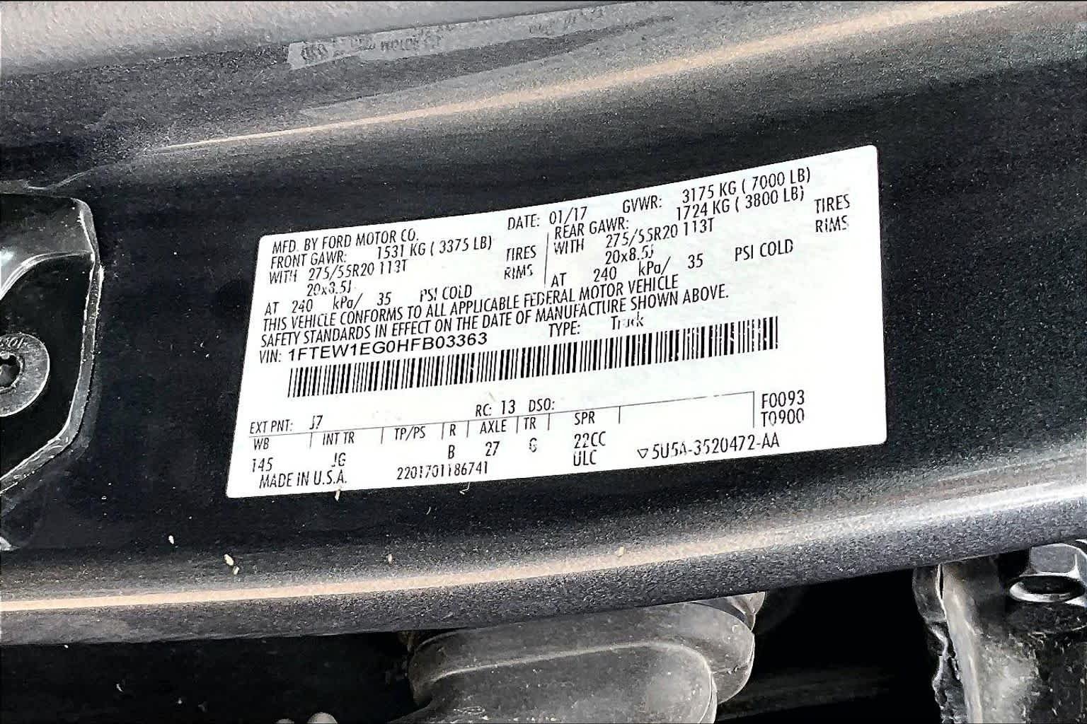 Used 2017 Magnetic Metallic Ford XL image 17