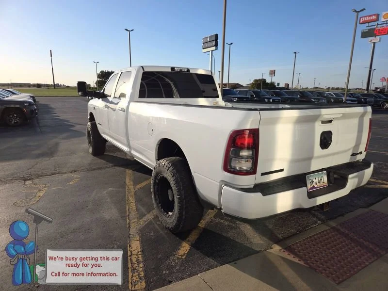 Used 2021 Bright White Clearcoat Ram Big Horn image 3