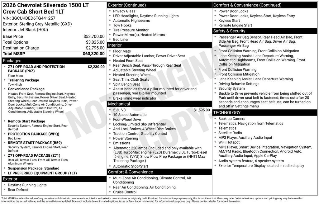 New 2026 Sterling Gray Metallic Chevrolet LT image 18