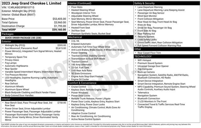 Used 2023 Black Jeep Limited image 4