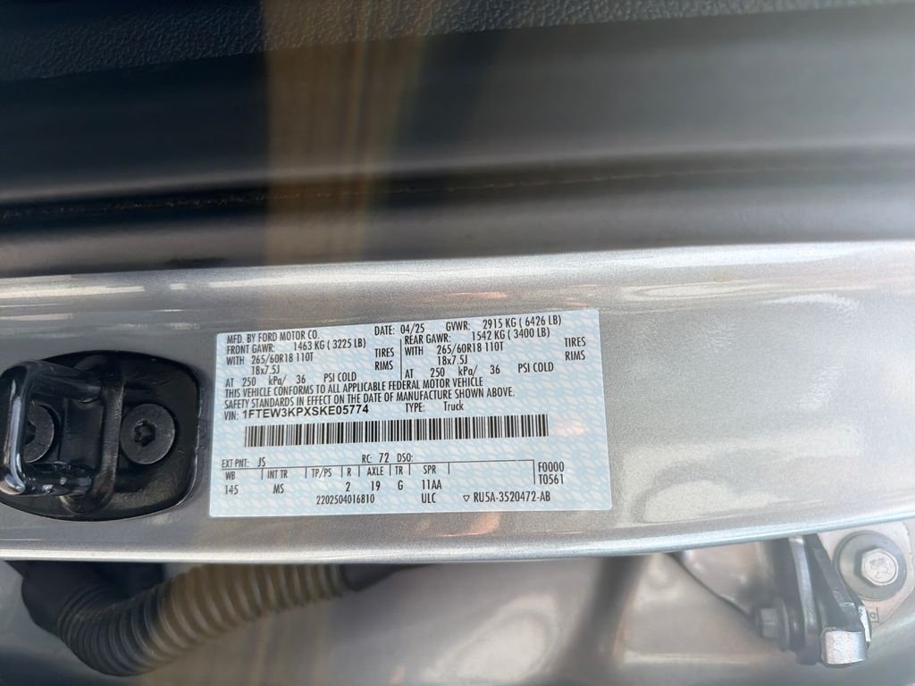 Used 2025 Silver Metallic Ford XLT image 45