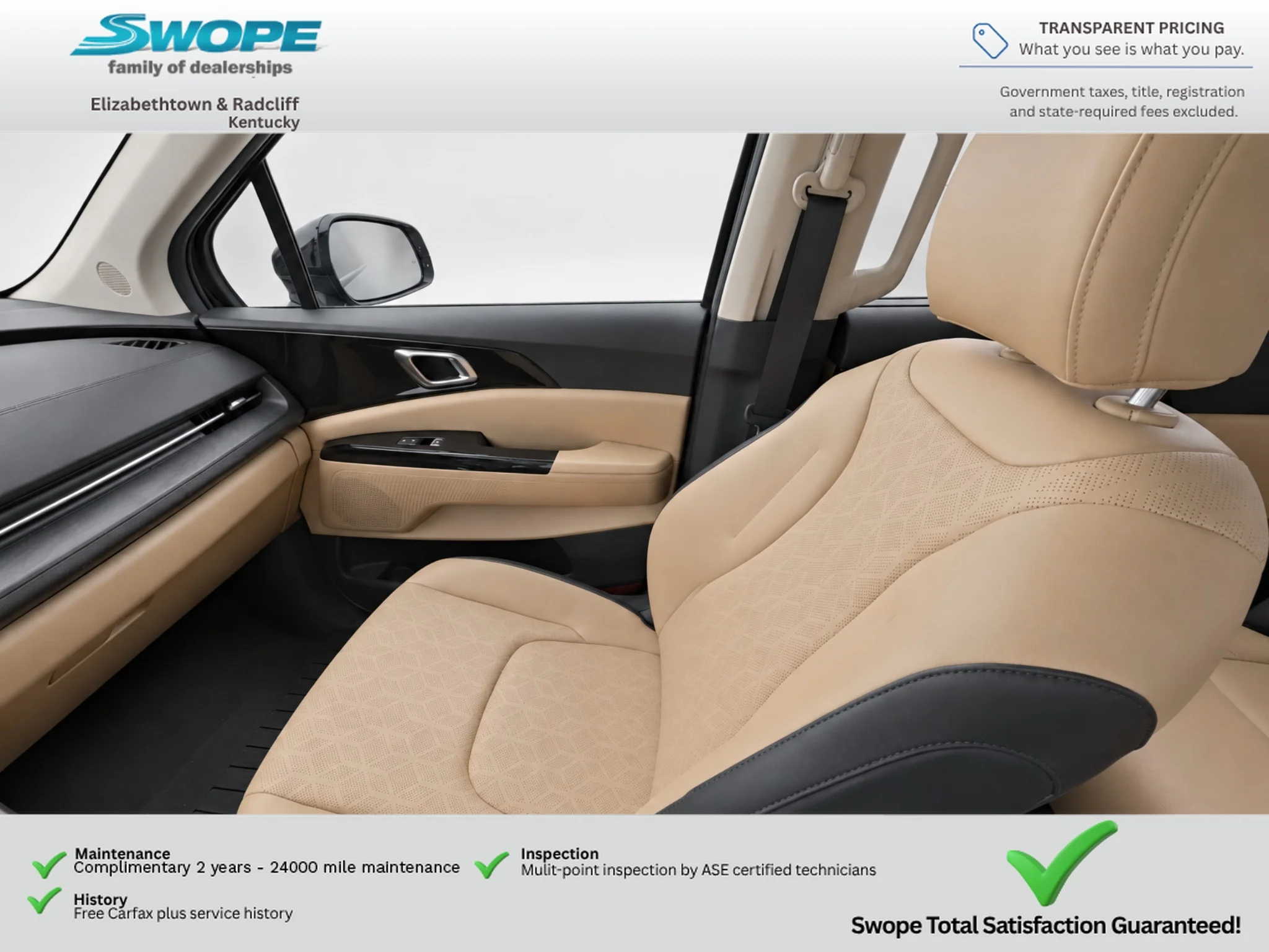 Used 2024 Aurora Black Pearl Kia EX image 14