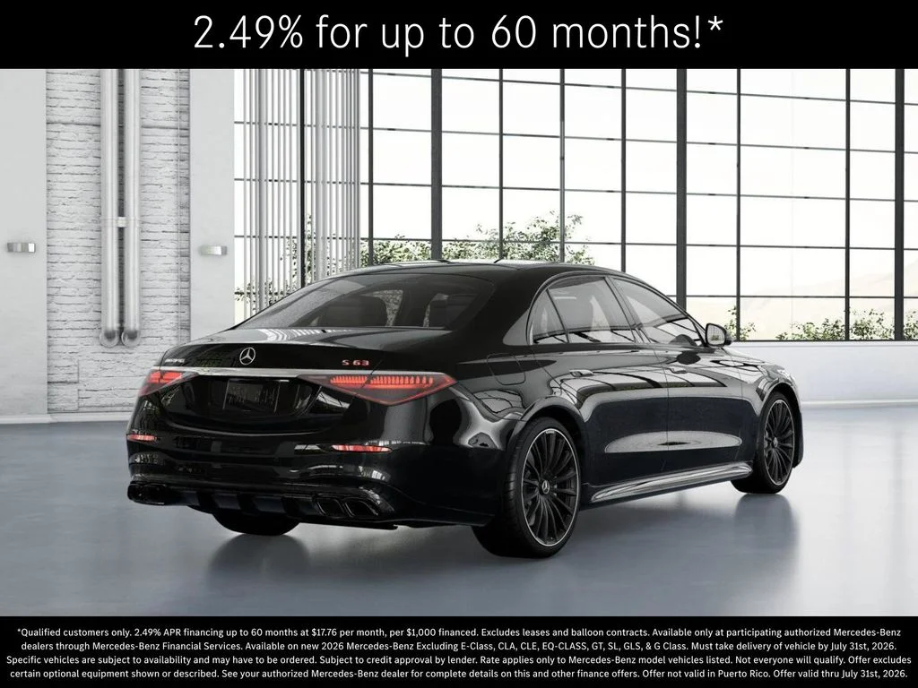 New 2026 Obsidian Black Metallic Mercedes-Benz AMG® S 63 E 4MATIC Sedan image 22